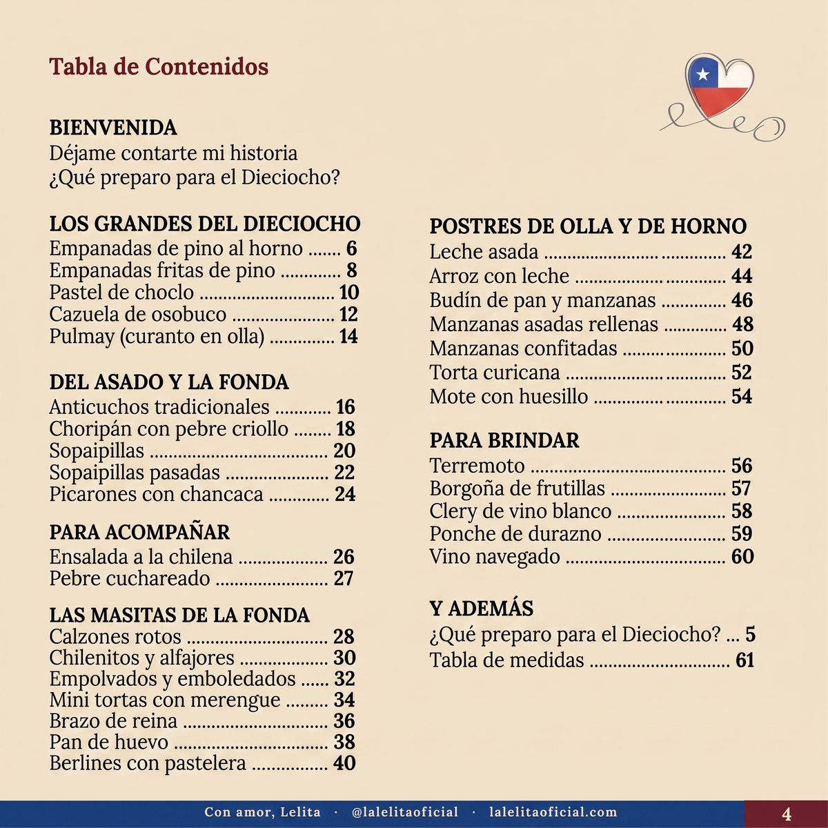 El Dieciocho de Lelita — 31 recetas para las Fiestas Patrias