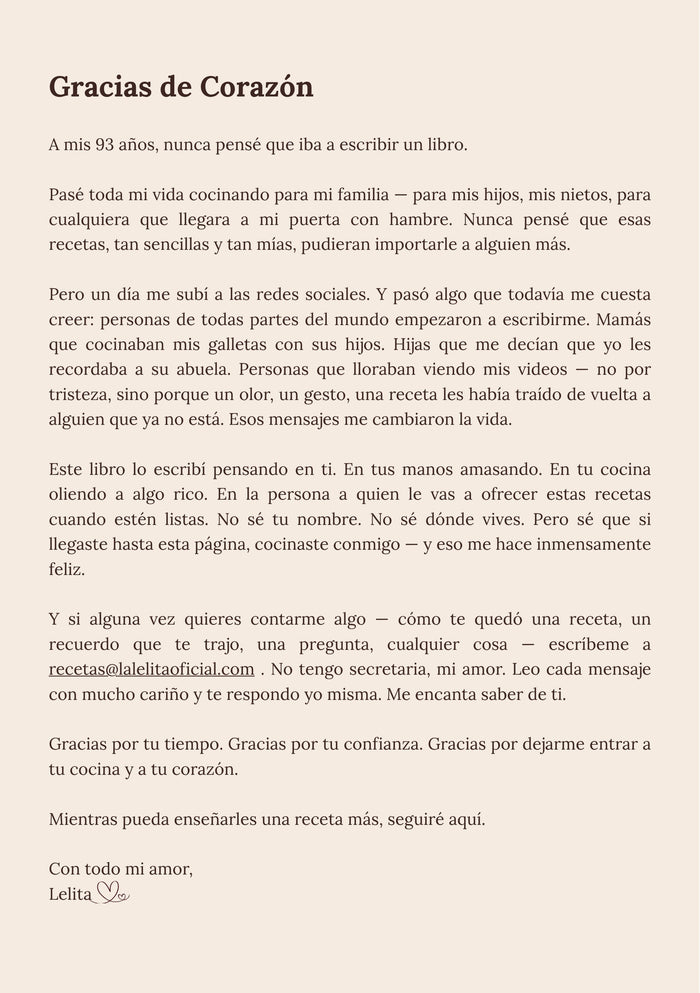 Y al final, una carta escrita para ti